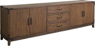 Kash 96 TV Stand for TVs up to 90 Blonde Oak - Abbyson Living