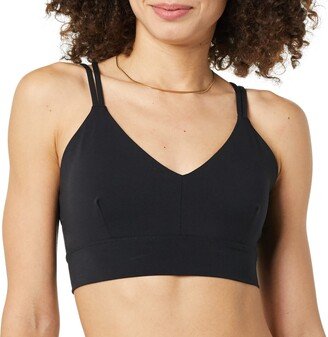 Women's Second Skin Strappy Longline Plunge Sports Bra