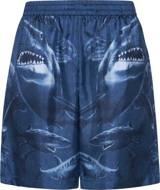 Shark Printed Swim Shorts