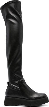 50mm Thigh-High Leather Boots