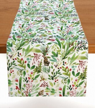 Tableau Winter Botanical Table Runner, 72