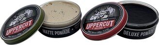 Uppercut Deluxe Matte Pomade Medium Hold & Deluxe Pomade Strong Hold 3.5 OZ Each