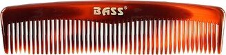 Bass Brushes Tortoise Shell Finish Grooming Comb Premium Acrylic Fine Tooth Style Fine Tooth Style