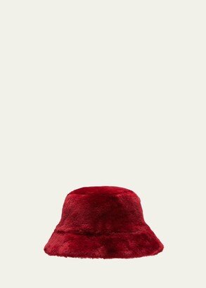 Merino Wool & Shearling Bucket Hat