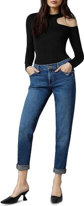 Womens Denim Distressed Boyfriend Jeans