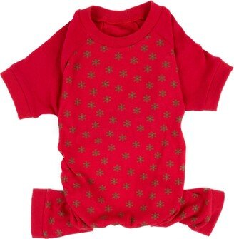 Leveret Dog Cotton Pajama Snowflake