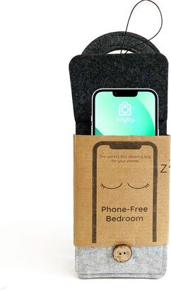 The World's First Sleeping Bag For Your Phone Charcoal, Sleep Hygiene Gift, Mindful Doorknob Sign, Phone-Free Bedroom, Recycled Materials