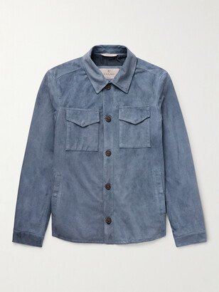 Suede Trucker Jacket-AH