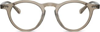 Transparent Club Round-Frame Glasses