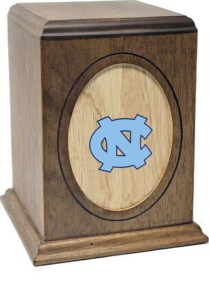 University Of North Carolina Tarheels Football Wooden Cremation Urn