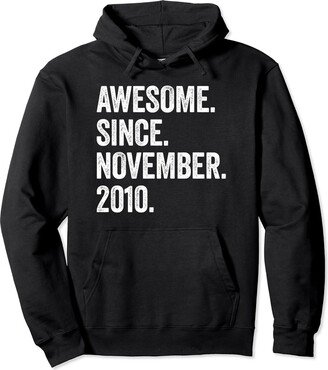 13 Birthday Ideas by Birnux 13 Years Old Awesome Since November 2010 13th Birthday Pullover Hoodie