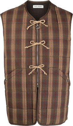 Tartan Padded Cotton Vest