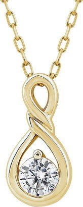 Saks Fifth Avenue Made in Italy Saks Fifth Avenue Women's 14K Gold & 0.25 TCW Lab Grown Diamond Twist Pendant