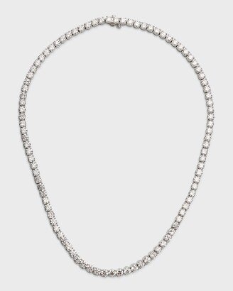 Neiman Marcus Lab Grown Diamonds Lab Grown Diamond 18K White Gold Round Line Necklace, 17L