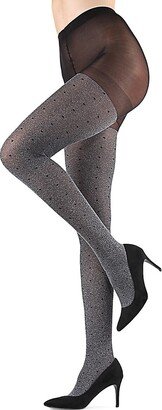 Static Pindot Opaque Tights