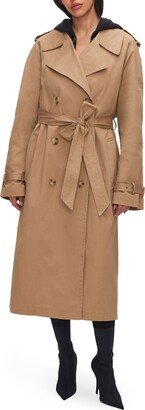 Chino Stretch Cotton Trench Coat