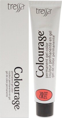 Colourage Permanent Gel Color - 2R Dark Cool Red by for Unisex - 2 oz Hair Color