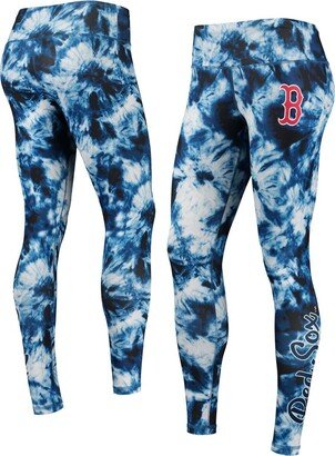 Women's Foco Navy Boston Red Sox Tie-Dye Leggings