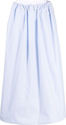 Almost Kelly gingham-check print skirt