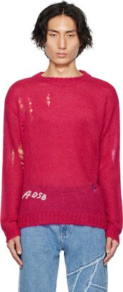 Pink Distressed Sweater