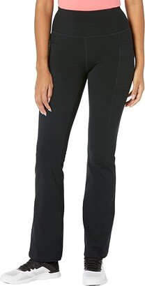 Go Walk High Waisted Evolution Flare Pant II (Bold Black) Women's Casual Pants