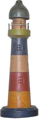 Hand Carved Wood Lighthouse Carving Kitchen Decoration Décor Nautical Statue Gadget Sculpture