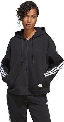 Future Icons 3-Stripes Full Zip Hoodie (Black 1) Women's Clothing