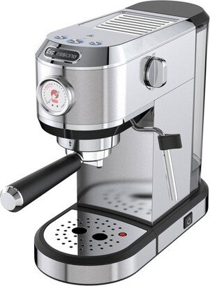 3-in-1 Plastic/Metal Espresso Maker Stainless Steel Finish