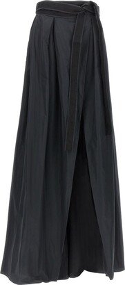 Nocepesca Pleated A-Line Maxi Skirt-AA