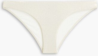 Barbados metallic low-rise bikini briefs