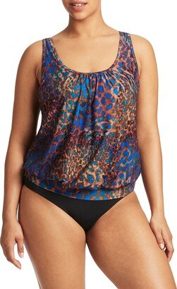 Multifit Blouson Tankini Top-AA