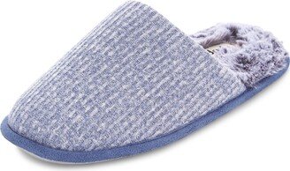 FLOOPI Aurora Knit Scuff Slipper with Faux Fur Lining-AA