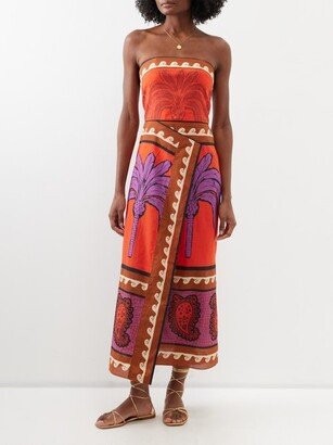 East Africa Cotton Strapless Dress