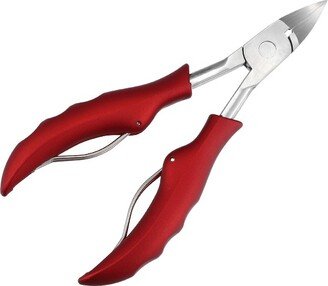 Unique Bargains Toe Nail Clippers Professional Nail Clipper Kit for Travel or Home Red Stainless Steel