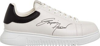 Signature Logo Printed Low-Top Sneakers