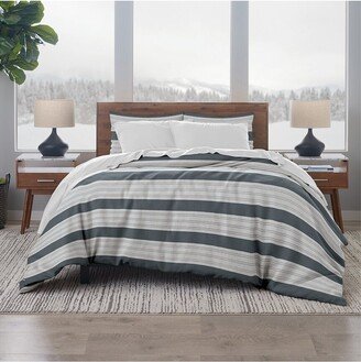 Ella Jayne 200 Thread Count Striped Linen-Blend Duvet Cover Set