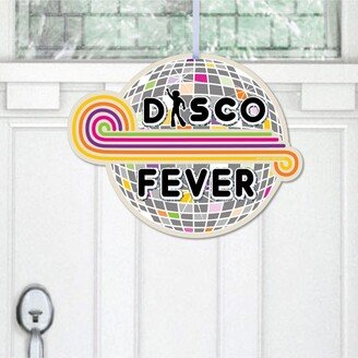 Big Dot Of Happiness 70's Disco - Hanging 1970s Disco Fever Party Outdoor Front Door Decor 1 Pc Sign