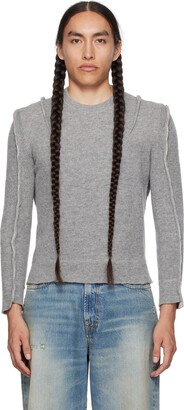 Gray Flat Sleeve Sweater