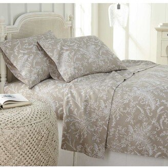 Ultra-Soft Floral or Solid 4-Piece Sheet Set