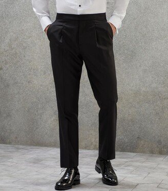 Wool-Silk Tuxedo Trousers