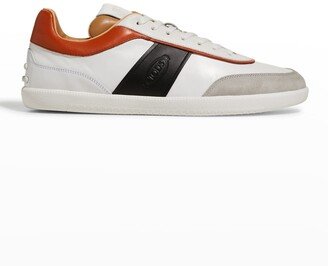 Men's Allacciata T Cassetta Leggera Leather Sneakers