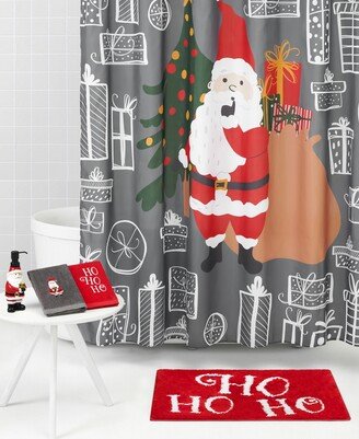Home for the Holidays Santa Christmas Bathroom Accessory 17 Piece Set