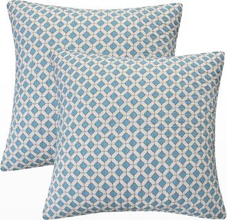 Grey Palladium Euro Shams, Set of 2