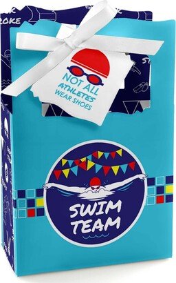 Big Dot of Happiness Making Waves - Swim Team - Swimming Party or Birthday Party Favor Boxes - Set of 12