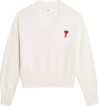 Ami de Coeur V-neck jumper-AB