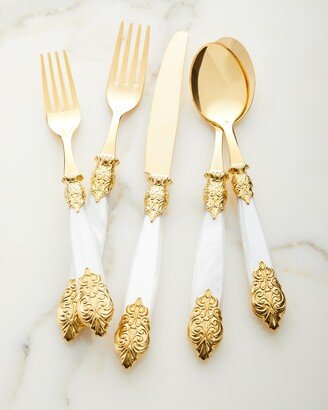 20-Piece Versailles Gold Flatware Service