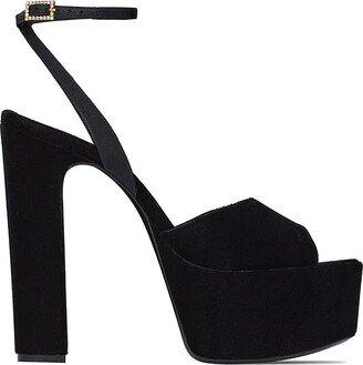 Jodie Platform Sandals in Velvet