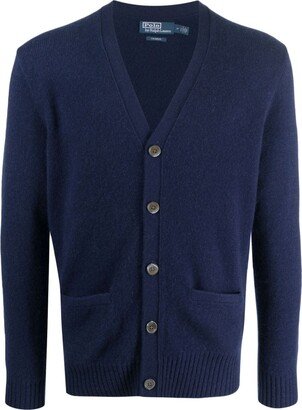 V-neck cashmere cardigan-AM