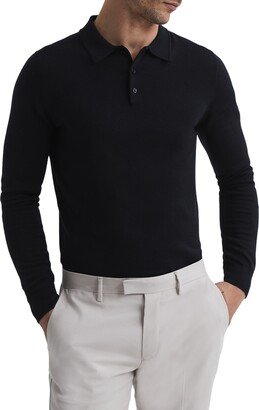 Trafford Long Sleeve Wool Polo Sweater