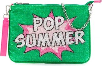 Parisienne Green Beaded Pochette